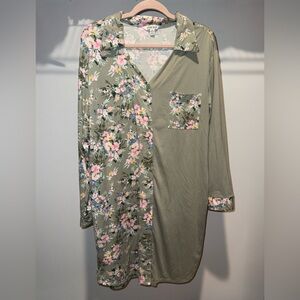 The Pioneer Woman Floral Button-Up Nightshirt